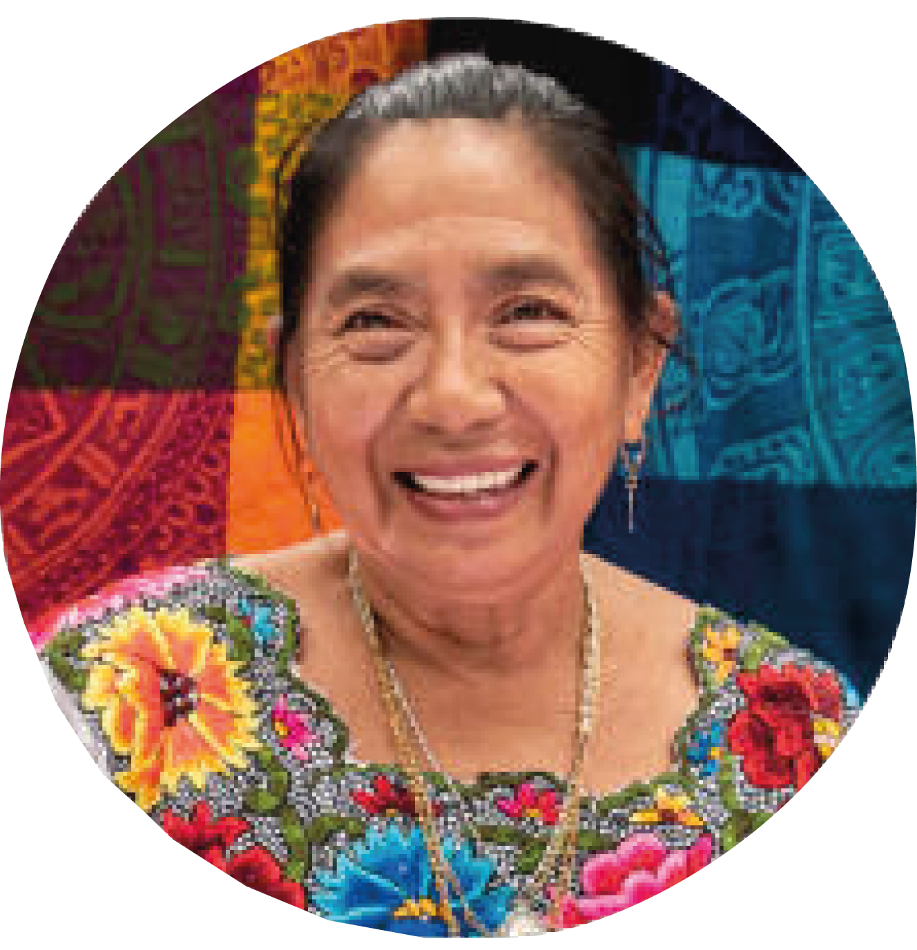 Mujer beneficiaria del programa